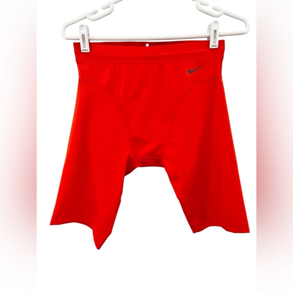NWOT Nike Compression Pro Elite  Running Shorts Tights Men’s Size Large Orange - Picture 1 of 3